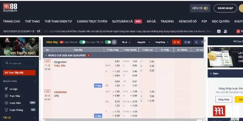 Cách Xem Tỷ Lệ Cá Cược Bóng Đá M88 Đơn Giản, Dễ Hiểu 3 Tiến hành đặt cược tại M88