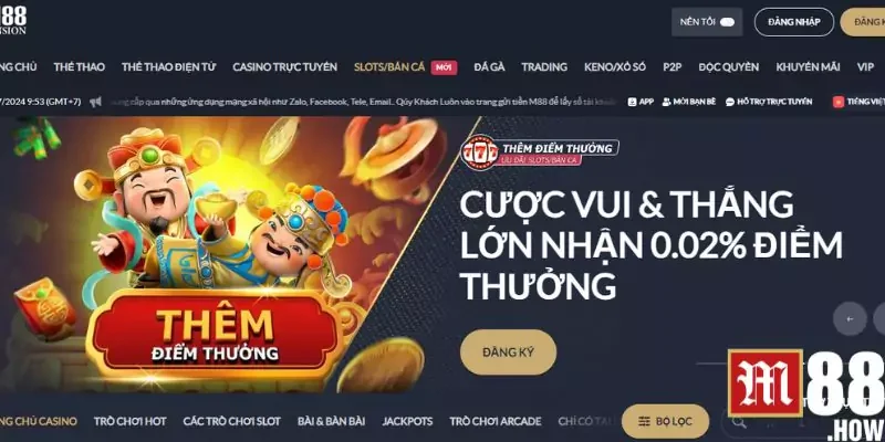 M88 là sân chơi đổi thưởng đẳng cấp số 1 châu Á M88 là sân chơi đổi thưởng đẳng cấp số 1 châu Á