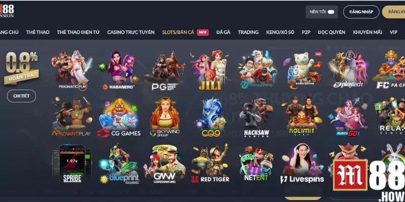 Game slot M88 vô cùng hấp dẫn và đa dạng Game slot M88 vô cùng hấp dẫn và đa dạng