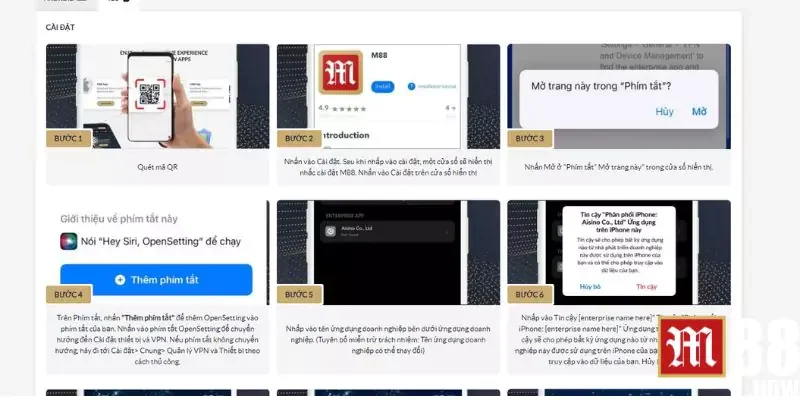 Download M88 Vin App - Trải Nghiệm Không Gian Cá Cược Đẳng Cấp 3 Các bước download M88 Vin trên iOS