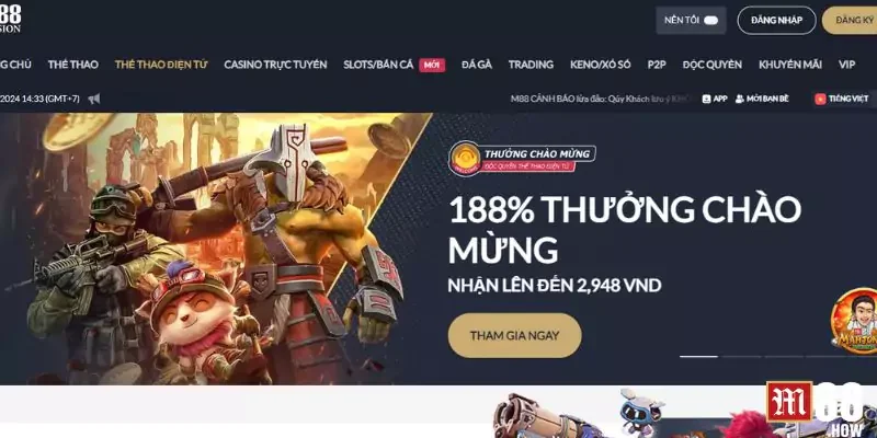 Giới thiệu về sảnh cược thể thao điện tử M88 Giới thiệu về sảnh cược thể thao điện tử M88